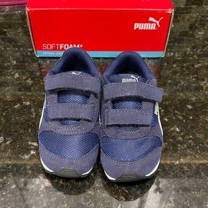 Toddler navy puma shoes